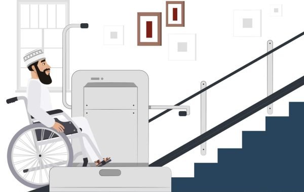 استخدام الرافعات الآلية على السلم كبديل للمنحدرات